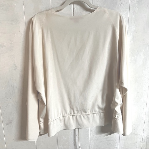 Shamask Silk Crepe De Chine Drawstring Blouse - Picture 2 of 10